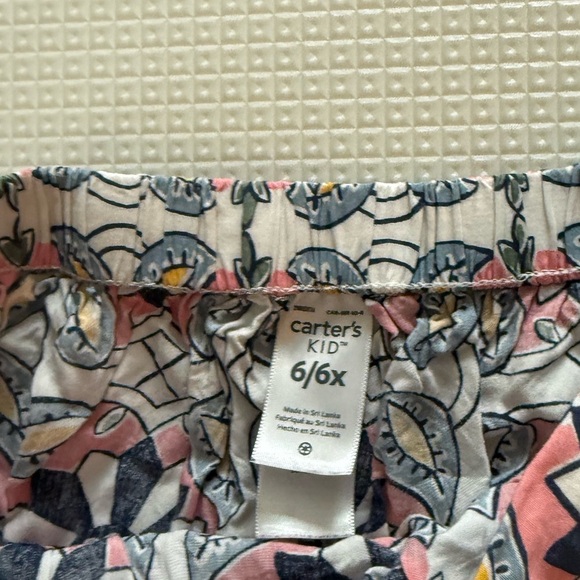 Carter’s|Big girl geometric floral midi skirt, size 6•••Tropical Beachy style - Picture 4 of 4